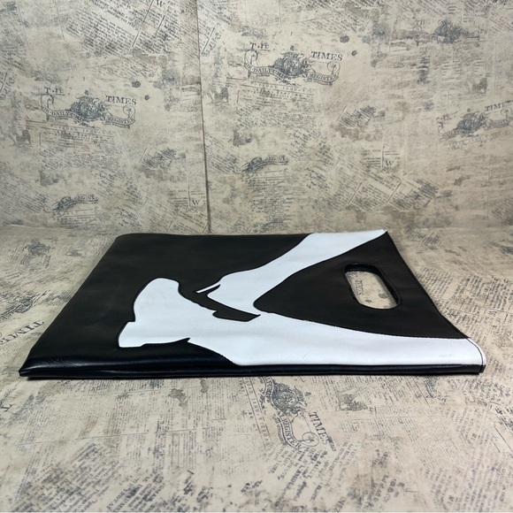 TRANSVERSION vintage faux leather tote bag jet setter travel 70s - Picture 4 of 9